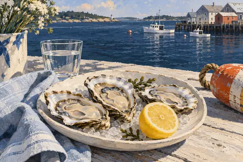 A dining table; editorial artwork, not a photograph of this event