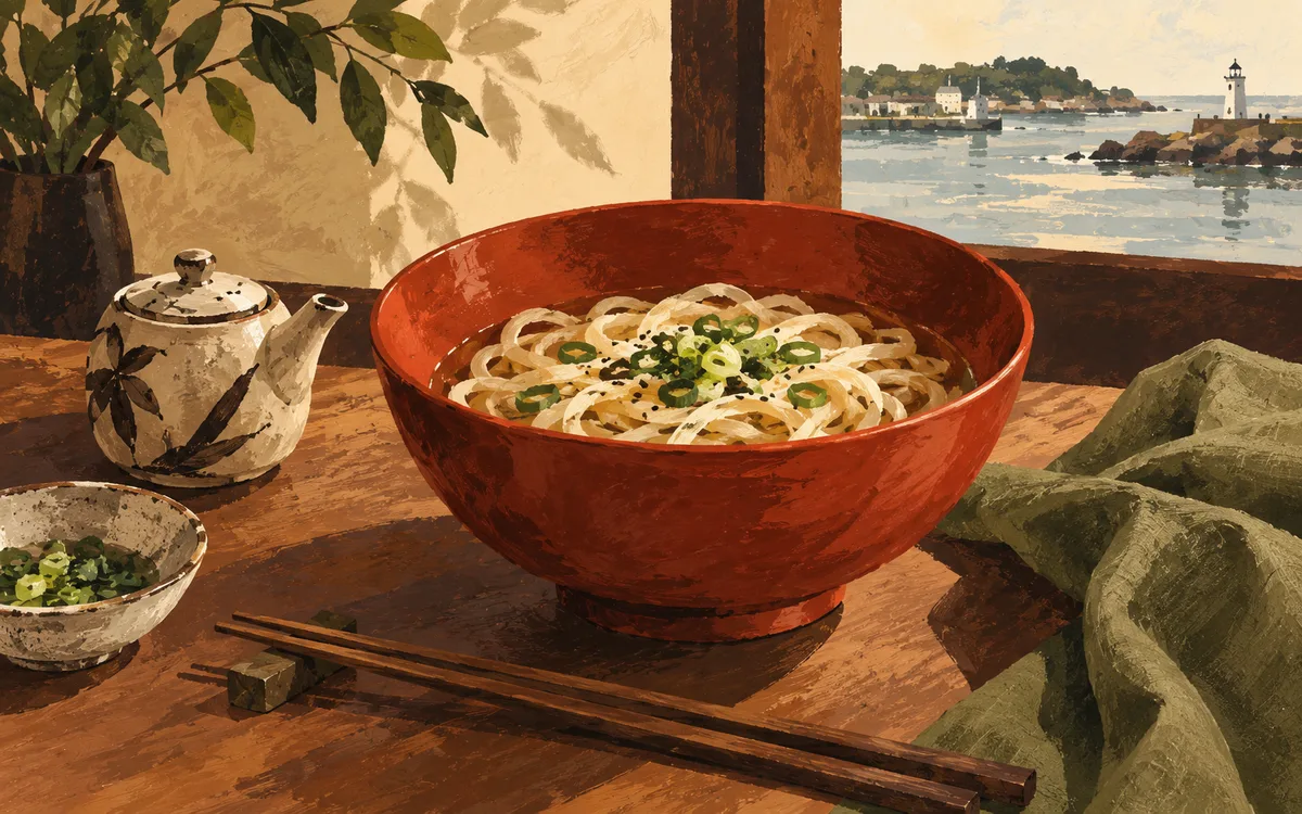 Original AI-generated dining illustration for ginza town; not a photo of the venue or its menu.