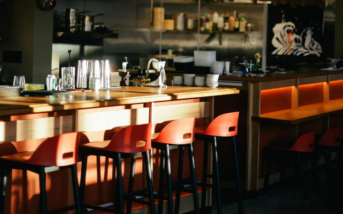 Bar and round windows inside Aomori