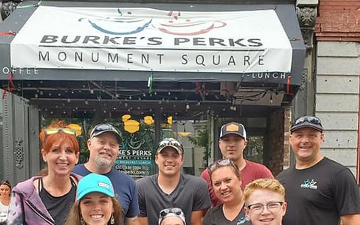 Burke's Perks Coffee Shop, Monument Square Family Owned
