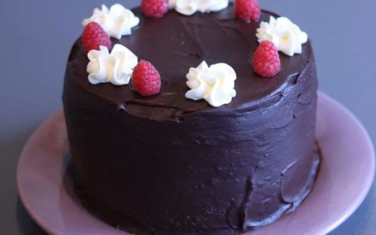 Dark & White Chocolate Raspberry Cake