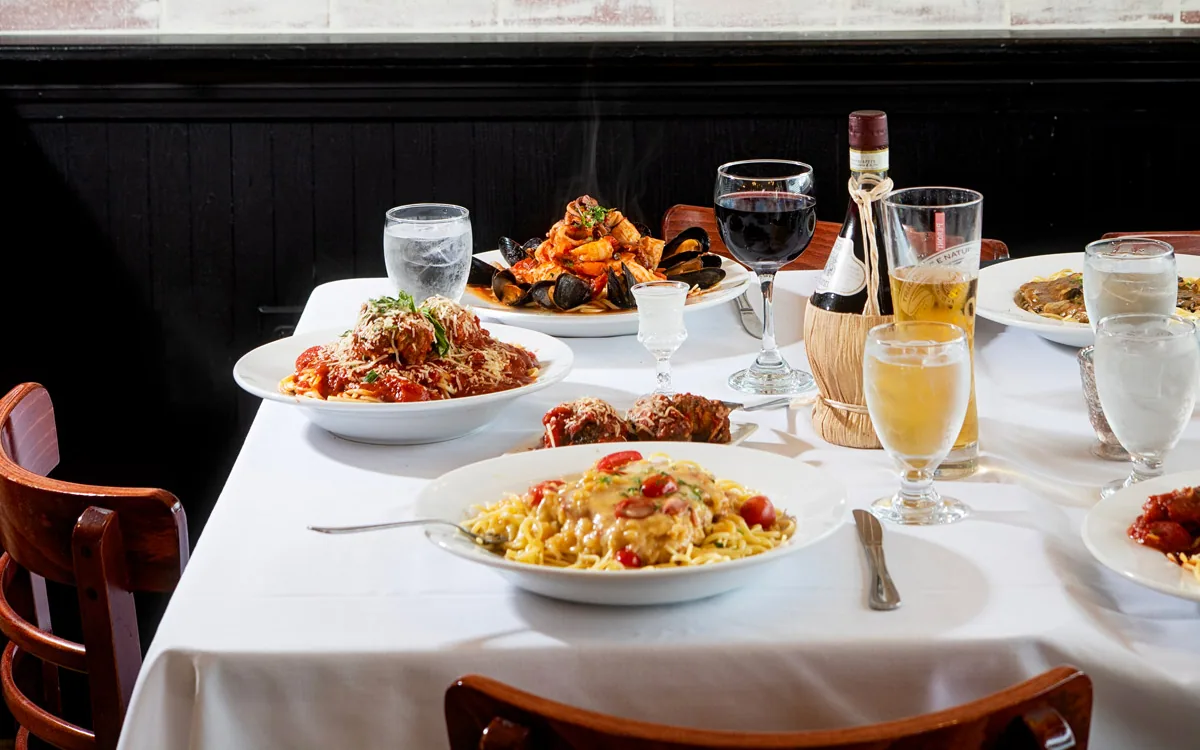 Italian dishes at Maria’s Ristorante